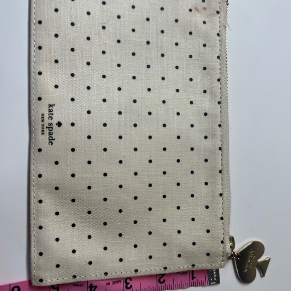 Kate Spade Cream and Black Polka Dot Wristlet - Picture 4 of 5